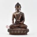 Hand Made Copper Alloy in Oxidation Finish 7.5" Shakyamuni Buddha Statue