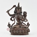 Hand Made Copper Alloy in Oxidation Finish 6.25" Manjushri / Jampelyang Statue