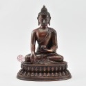 Hand Made Copper Alloy in Oxidation Finish 8.5" Shakyamuni Buddha / Tomba Statue