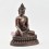 Hand Made Copper Alloy in Oxidation Finish 8.5" Shakyamuni Buddha / Tomba Statue