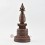 Hand Made Copper Alloy in Oxidation Finish 11.5" Kadam Style Stupa / Chorten / Chaitya