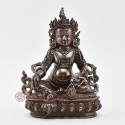 Hand Made Copper Alloy in Oxidation Finish 7" Yellow Dzambhala Statue