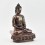 Hand Made Oxidized Copper Alloy 8.75" Amitabha Buddha Statue