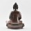 Hand Made Oxidized Copper Alloy 8.75" Amitabha Buddha Statue