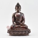 Hand Made Copper Alloy in Oxidation Finish 8.75" Shakyamuni Buddha Statue