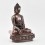 Hand Made Copper Alloy in Oxidation Finish 8.75" Shakyamuni Buddha Statue