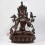 Hand Made Copper Alloy in Oxidation Finish19.75" White Tara / Dholkar Statue