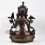 Hand Made Copper Alloy in Oxidation Finish19.75" White Tara / Dholkar Statue