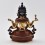 Hand Made Copper Alloy with Partly Gold Gilded and Face Painted 9" Prajnaparamita Statue