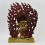 Hand Carved 24 Karat Gold Gilded Hand Painted Face Tibetan Buddhist Vajrapan Copper  Statue