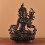 Hand Made Oxidized Copper Alloy 9" Red Tara Statue