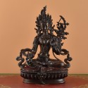 Hand Made Oxidized Copper Alloy 9" Red Tara Statue