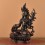 Hand Made Oxidized Copper Alloy 9" Red Tara Statue