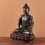 Hand Made Oxidized Copper Alloy 9" Amitabha/Amida Opame Buddha  Statue 