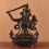 Handcrafted Tibetan Buddhist Manjushri / Jambiyang Copper Statue 