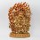 Hand Made Copper Alloy with Fully Gold Gilded 13" Four-Armed Mahakala Statue