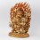 Hand Made Copper Alloy with Fully Gold Gilded 13" Four-Armed Mahakala Statue