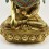 Tibetan Buddhist Copper Alloy with Gold Gilded, Hand Painted Face 19" Shakyamuni Buddha Statue