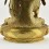 Tibetan Buddhist Copper Alloy with Gold Gilded, Hand Painted Face 19" Shakyamuni Buddha Statue