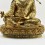 Tibetan Buddhist Copper Alloy with Gold Gilded, Hand Painted Face  19.75" Guru Rinpoche Statue