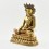 Hand Made  Copper Alloy with Gold Gilded, Hand Painted Face 10" Shakyamuni Buddha Statue