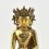 Hand Made  Copper Alloy with Gold Gilded, Hand Painted Face 10" Shakyamuni Buddha Statue