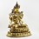 Tibetan Buddhist Copper Alloy with Gold Gilded, Hand Painted Face 21" Chenrezig Statue