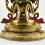 Tibetan Buddhist Copper Alloy with Gold Gilded, Hand Painted Face 21" Chenrezig Statue