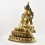 Tibetan Buddhist Copper Alloy with Gold Gilded, Hand Painted Face 21" Vajrasattva Statue