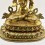 Tibetan Buddhist Copper Alloy with Gold Gilded, Hand Painted Face 21" Vajrasattva Statue