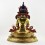 Tibetan Buddhist Copper Alloy with Gold Gilded, Hand Painted Face 20.5" Aparmita Statue