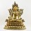 Tibetan Buddhist Copper Alloy with Gold Gilded, Hand Painted Face 20.5" White Tara Statue