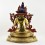 Tibetan Buddhist Copper Alloy with Gold Gilded, Hand Painted Face 20.5" White Tara Statue