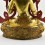 Tibetan Buddhist Copper Alloy with Gold Gilded, Hand Painted Face 19" Green Tara Statue