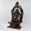 Hand Made Copper Alloy in Oxidation Finish  17.75" Green Tara Statue