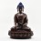 Hand Made Copper Alloy in Oxidation Finish 17.5" Buddha Sakyamuni Statue