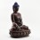 Hand Made Copper Alloy in Oxidation Finish 17.5" Buddha Sakyamuni Statue