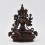 Hand Made Copper Alloy in Oxidation Finish 6.5" Green Tara / Dholma Statue