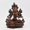 Hand Made Copper Alloy in Oxidation Finish 9.75" Green Tara / Dholma Statue