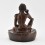 Hand Made Copper Alloy in Oxidation Finish 10.75" Guru Milarepa Statue