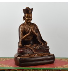 Hand Made Copper Alloy in Oxidation Finish9.25" The 10th Karmapa Statue