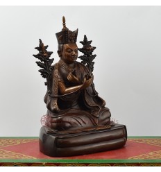 Hand Made Copper Alloy in Oxidation Finish 10" The 16th Karmapa  Statue