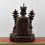 Hand Made Copper Alloy in Oxidation Finish 10" The 16th Karmapa  Statue