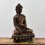 Hand Made Copper Alloy with Silver in Oxidation Finish 7.25" Shakyamuni Buddha Statue