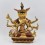 Hand Made Copper Alloy with Gold Gilded and Hand Painted Face 9.5" Namgyalma Buddha Statue