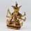 Hand Made Copper Alloy with Gold Gilded and Hand Painted Face 9.5" Namgyalma Buddha Statue