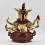 Hand Made Copper Alloy with Gold Gilded and Hand Painted Face 9.5" Namgyalma Buddha Statue