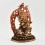 Hand Made Copper Alloy with Gold Gilded with Face Painted 9.5" Panjarnata Mahakala Statue