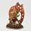 Hand Made Copper Alloy with Gold Gilded with Face Painted 9.5" Panjarnata Mahakala Statue