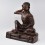 Hand Made Copper Alloy in Oxidation Finish 13.5" Guru Milarespa Statue